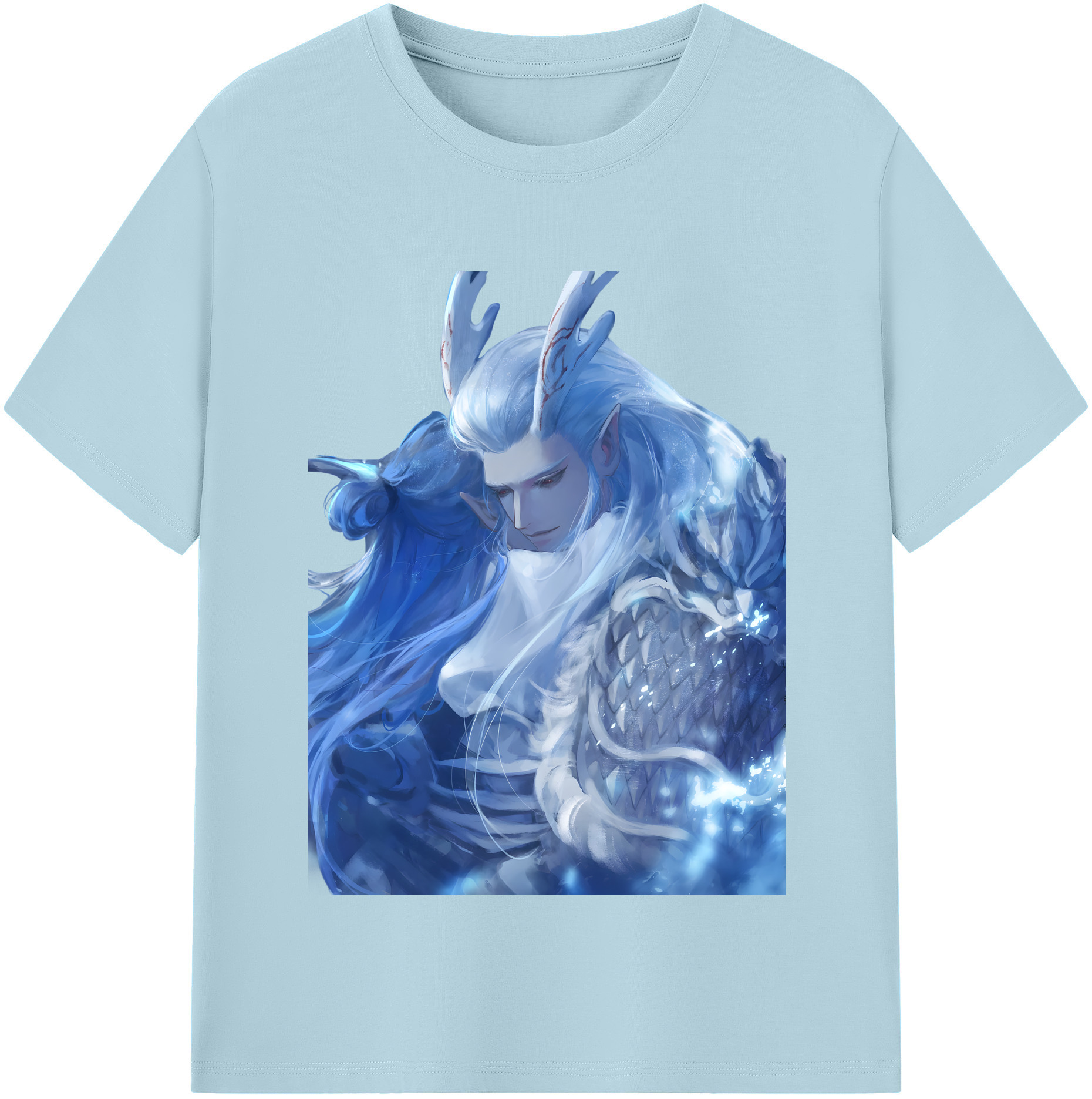 （画像用） Ne Zha 2 ナタ 魔童の大暴れ 綿100％半袖Tシャツ（フロントプリント）